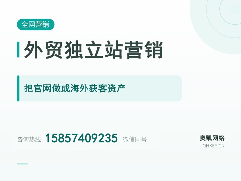 外贸独立站营销（建站 + Google ）